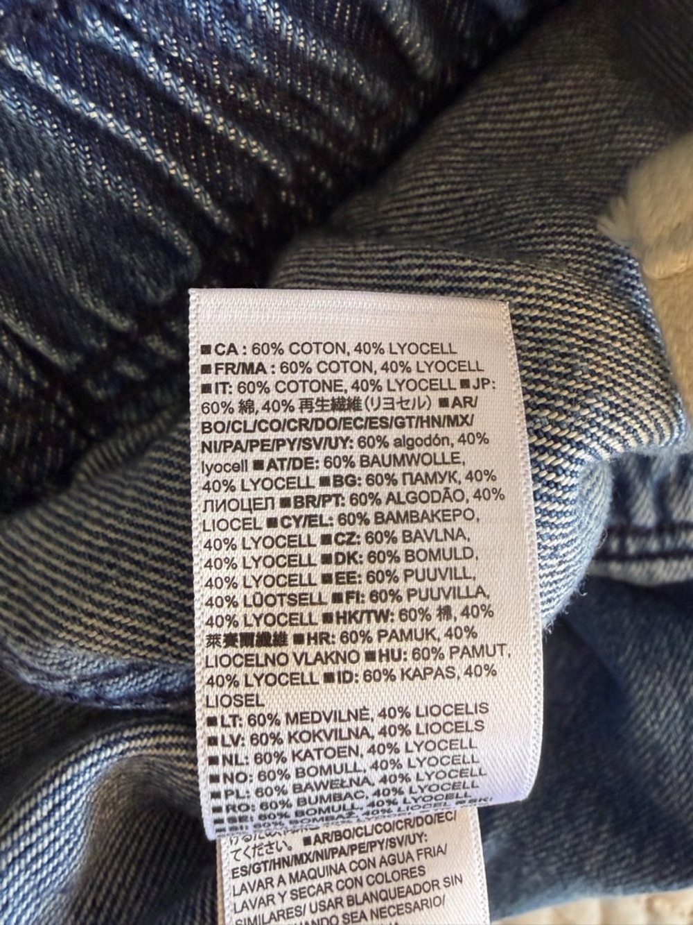 GAP High Rise Pull-On Barrel Jeans Medium Wash Relaxed Denim Size Large - Picture 10 of 11